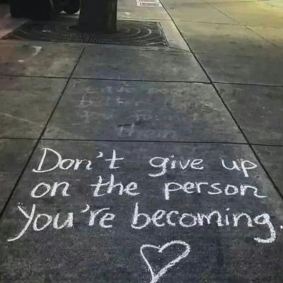 Don&#039;t give up on the person